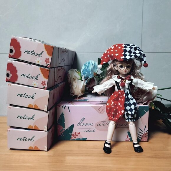 1/6 Bjd Doll Ball Jointed Blythe Smart with Clothes Anime Bjd Myou Kawaii Dolls - Picture 2 of 5